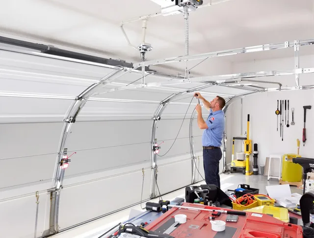 Garage door cable repair service by El Monte Garage Door Repair in El Monte