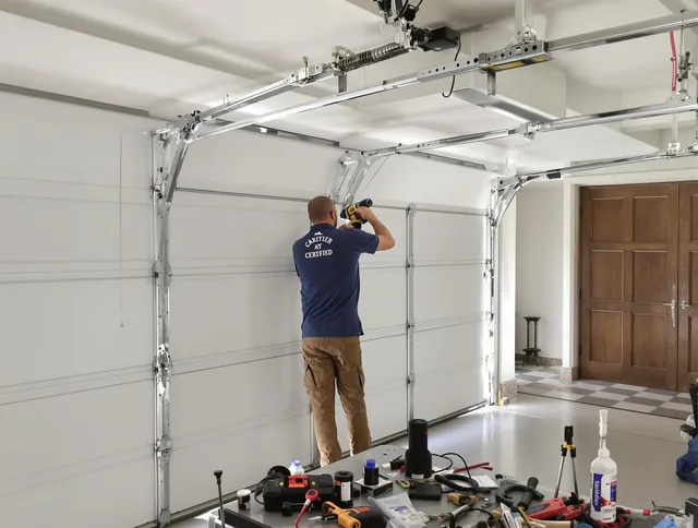 El Monte Garage Door Repair certified technician performing precision garage door repair in El Monte