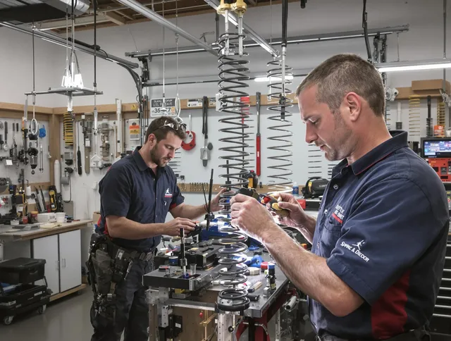 Garage door spring repair service by El Monte Garage Door Repair in El Monte